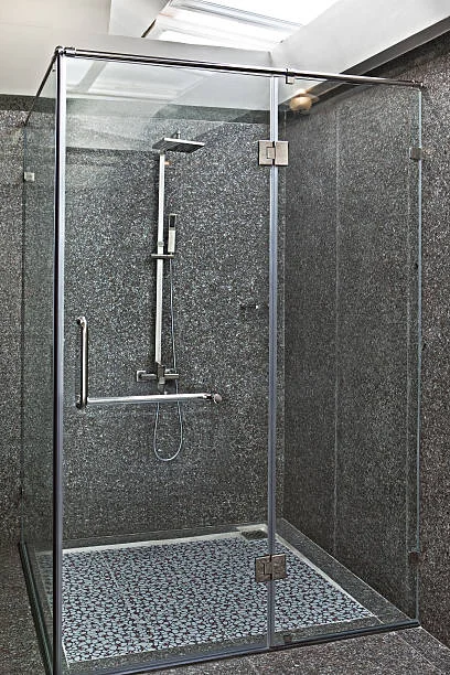box para banheiro com porta de abrir